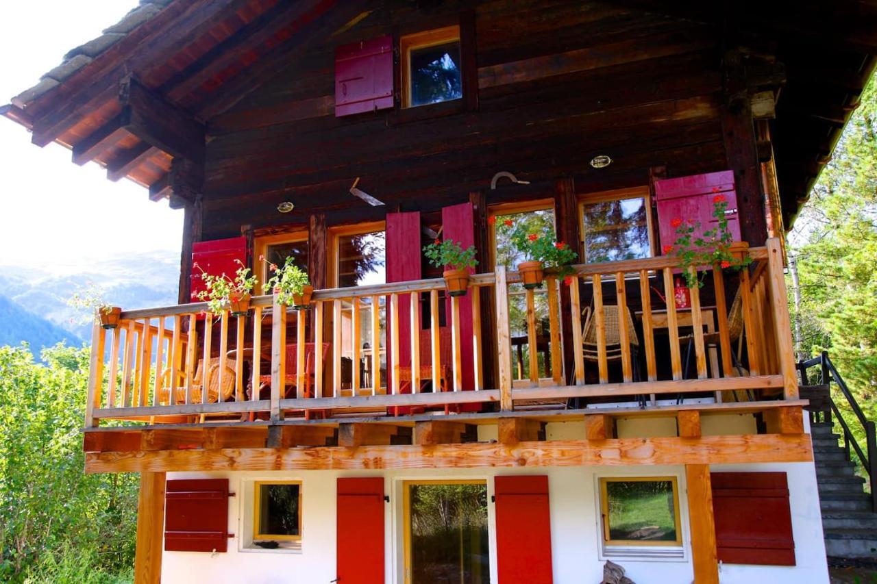 Apartmán Idyllic Chalet In Evolene, With View On The Dent Blanche And The Mountains Exteriér fotografie