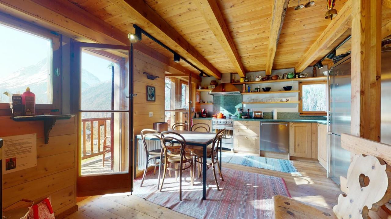 Apartmán Idyllic Chalet In Evolene, With View On The Dent Blanche And The Mountains Exteriér fotografie